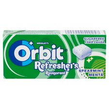 Orbit Refreshers Spearmint and Menthol Flavoured Sugar-Free Chewing Gum with Sweetener 17,9 g