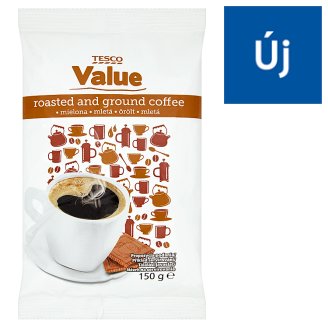 Tesco Value pörkölt, őrölt kávé 150 g