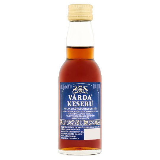 Várda Keserű Bitter Plum Liqueur Speciality 35% 0,04 l
