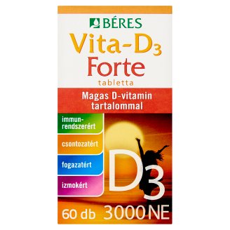 Béres Vita-D₃ Forte 3000 NE tabletta 60 db 10,2 g