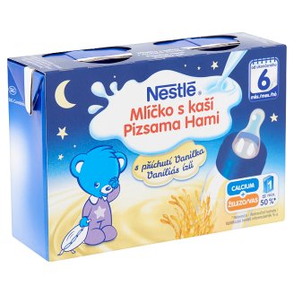 Nestlé Pizsama Hami vaníliás ízű gluténmentes folyékony gabonás bébiétel 6 hónapos kortól 400 ml
