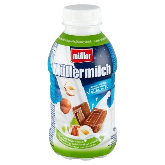 Müller Müllermilch csokoládé-mogyoró ízű zsírszegény ital 377 ml