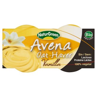 Natur Green BIO zab desszert vaníliával 2 x 125 g