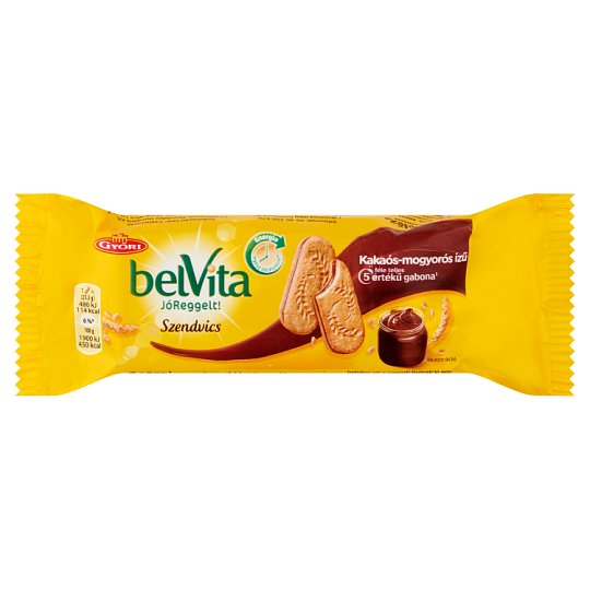 belVita JóReggelt! kakaós-mogyorós ízű szendvics 50,6 g