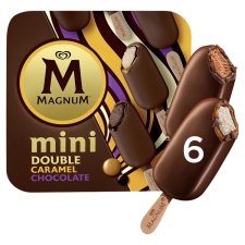Magnum Mini Multipack Double Chocolate and Double Caramel Ice Cream 6 x 60 ml