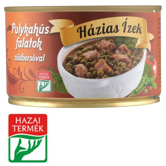 Házias Ízek pulykahús falatok zöldborsóval 400 g