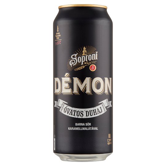 Soproni Óvatos Duhaj Démon barna sör karamellmalátával 5,2% 0,5 l doboz