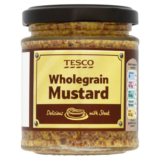 Tesco mustár mustármaggal 180 g