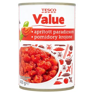 Tesco aprított paradicsom paradicsomszószban 400 g