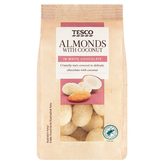 Tesco Almonds with Coconut in White Chocolate 150 g Tesco Online