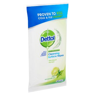 Dettol Lime & Mint Anti-Bacterial Cleansing Surface Wipes 36 pcs