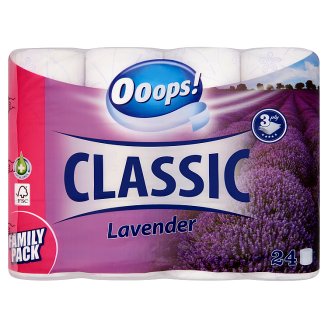 Ooops! Classic Lavender toalettpapír 3 rétegű 24 tekercs