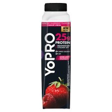 Danone YoPro Strawberry and Raspberry Flavored Low-Fat Yogurt Drink with Sweeteners 300 g