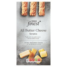 Tesco Finest leveles tészta rudak félzsíros kemény Gouda sajttal 100 g