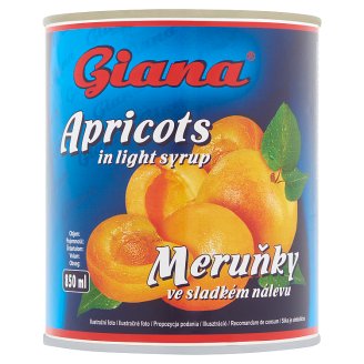 Giana sárgabarack enyhén cukrozott lében 840 g