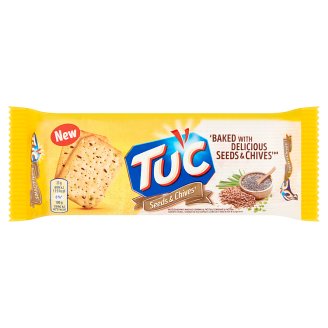 Tuc mákos, lenmagos, metélőhagymás, sós keksz 105 g