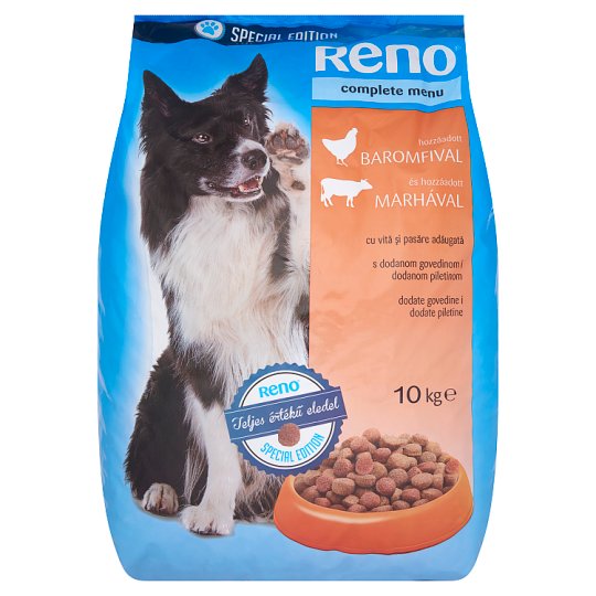 Reno Special Edition Száraz teljes értékű eledel felnőtt kutyák számára marhával és baromfival 10 kg