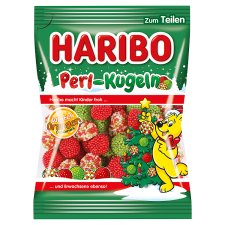 Haribo Perl-Kugeln Hard Shell Fruity Candy with Winter Orange Taste 200 g