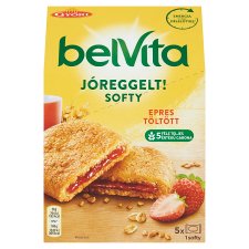 Belvita JóReggelt! Softy gabonás keksz epres töltelékkel 5 db 250 g