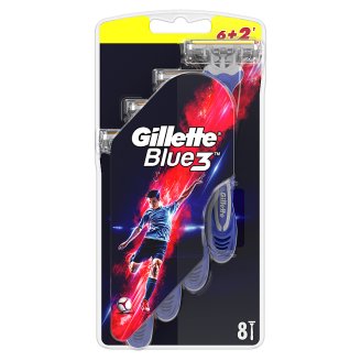 Gillette Blue3 Football Eldobható Férfi Borotva 6+2 darab