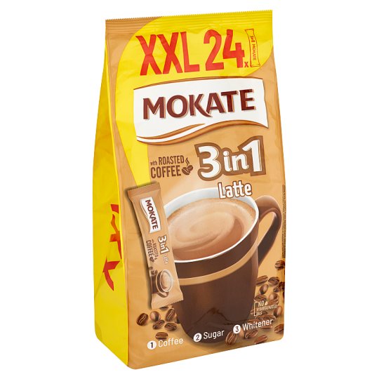 Mokate 3in1 Latte azonnal oldódó kávéspecialitás 24 db 360 g