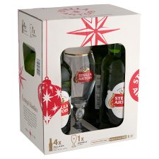 Stella Artois minőségi világos sör 5% 4 x 0,5 l + 1 kehely