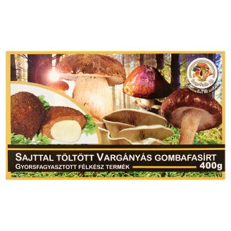 Gyorsfagyasztott, sajttal töltött vargányás gombafasírt 400 g