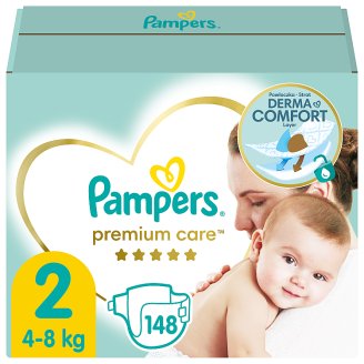Pampers Premium Care, 2-es Méret (Mini), 3–6 kg, 148 Darabos Kiszerelés