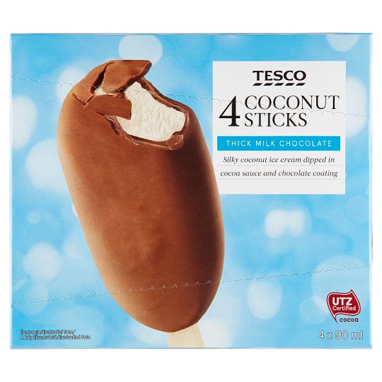 Tesco Coconut Sticks 4 x 90 ml (360 ml) Tesco Online, Tesco From Home