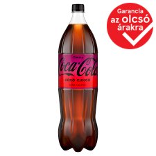 Coca-Cola Zero Cherry colaízű energiamentes szénsavas üdítőital cseresznye ízesítéssel 1,75 l