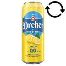 Dreher 24 Citrom alkoholmentes világos sör és citrom ízű ital keveréke 0,0% 0,5 l