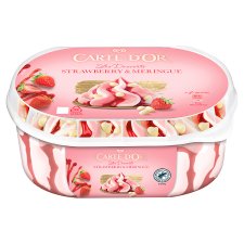 Carte D'Or Vanilla Ice Cream and Strawberry Ice Cream with Strawberry Sauce 825 ml