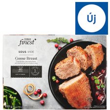 Tesco Finest lassan főzött liba mellfilé áfonyával ízesítve 550 g