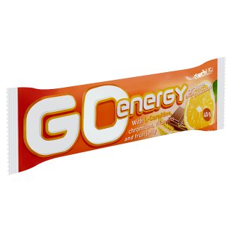 BioTechUSA Go Energy narancs ízű szelet csokoládé bevonattal, narancs zselével és gyümölcsökkel 40 g