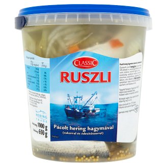 Classic Ruszli pácolt hering hagymával 1000 g