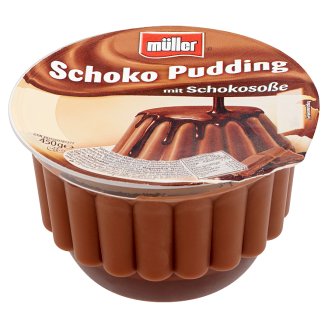 Müller csokoládé puding csokoládé-öntettel 450 g