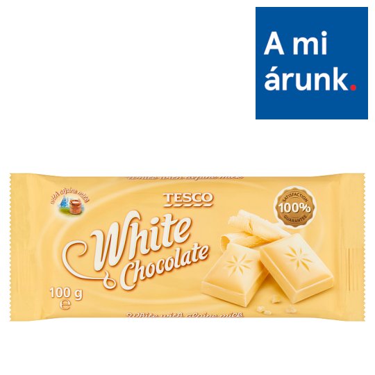 Tesco fehér csokoládé 100 g
