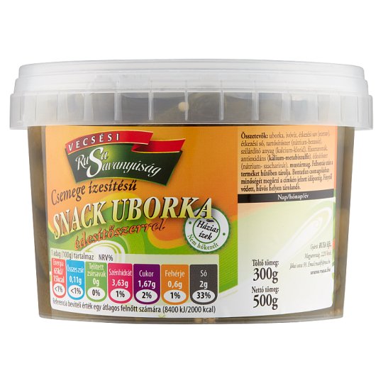 Rusa Savanyúság Snack Gherkins with Sweeteners 500 g