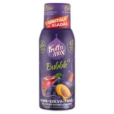 FruttaMax Bubble¹² Apple-Plum-Cinnamon Flavored Mixed Fruit Syrup with Sugar and Sweeteners 500 ml