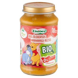 Univer zöldborsós marharagu rizzsel bébiétel 10 hónapos kortól 220 g
