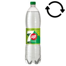 7UP energiamentes citrom és lime aromákkal ízesített szénsavas üdítőital édesítőszerekkel 1,5 l