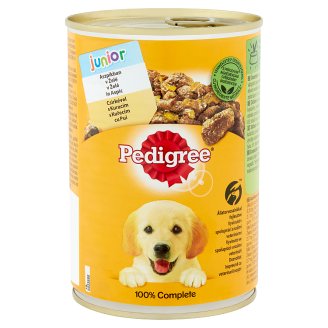 Pedigree Junior teljes értékű állateledel kölyökkutyáknak csirkehússal aszpikban 400 g