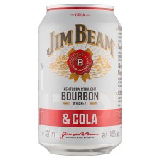 Jim Beam Bourbon Whiskey & Cola alkoholos üdítő ital 4,5% 330 ml