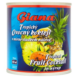Giana trópusi gyümölcskoktél enyhén cukrozott lében 425 g