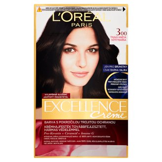 L'Oréal Paris Excellence Crème 3 sötét barna tartós krémhajfesték