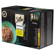 Sheba Delikatesse Poultry Selection Complete Wet Pet Food for Adult Cats 12 x 85 g (1,02 kg)