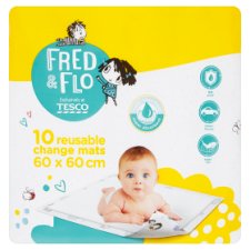 Fred & Flo eldobható pelenkázó alátét 60 x 60 cm 10 db