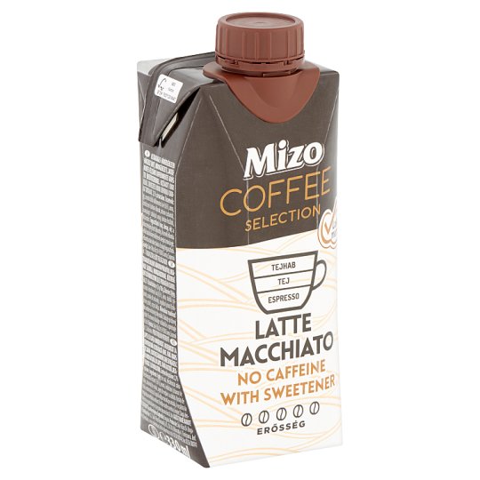 Mizo Coffee Selection Latte Macchiato UHT, laktóz-, és koffeinmentes kávés tej édesítőszerrel 330 ml