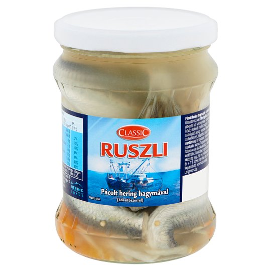Classic Ruszli pácolt hering hagymával és édesítőszerrel 400 g