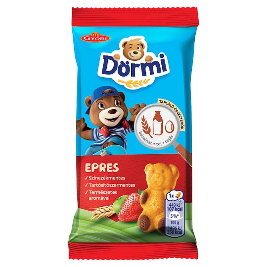 Dörmi puha piskóta almás-epres töltelékkel 30 g